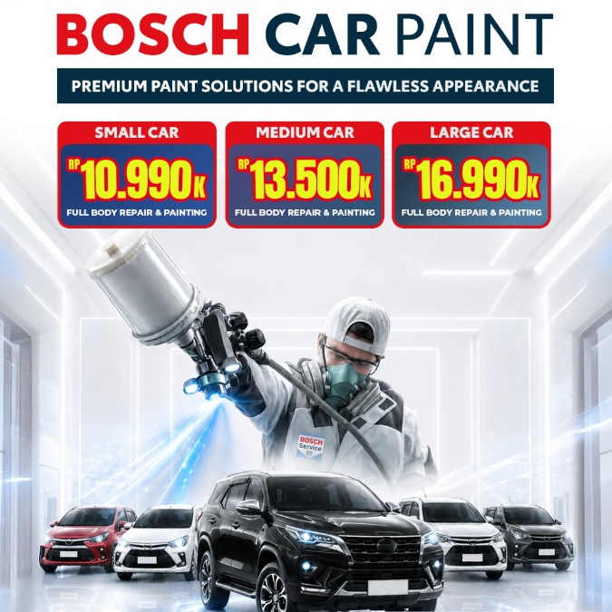 Promo Bosch Car Paint dengan informasi harga body painting